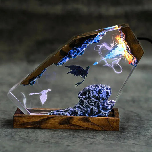 Toothless Resin Lamp
